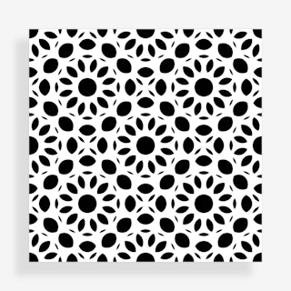 Dahlia Peel and Stick Wallpaper - Black / White