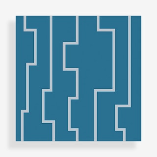 Modern Key Peel and Stick Wallpaper - Blue