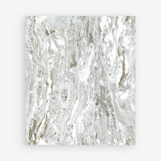 Satellite Seas Peel and Stick Wallpaper - Silver