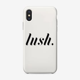 Lush in White iPhone Case