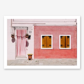 Pink Palace In Art Print