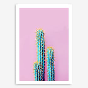Fluro Cactus In Art Print