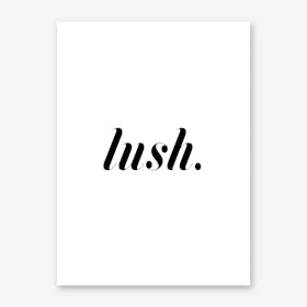 Lush in White Art Print