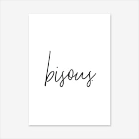 Bisous Art Print