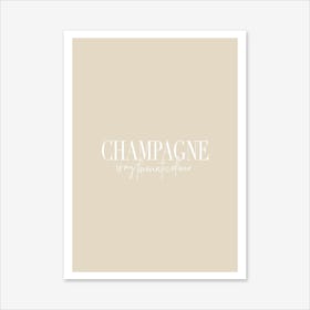 Champagne Art Print