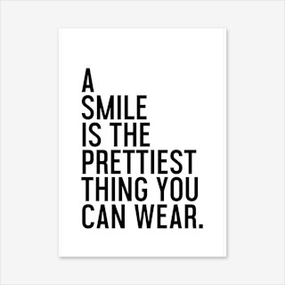 A Smile Is The Prettiest Art Print