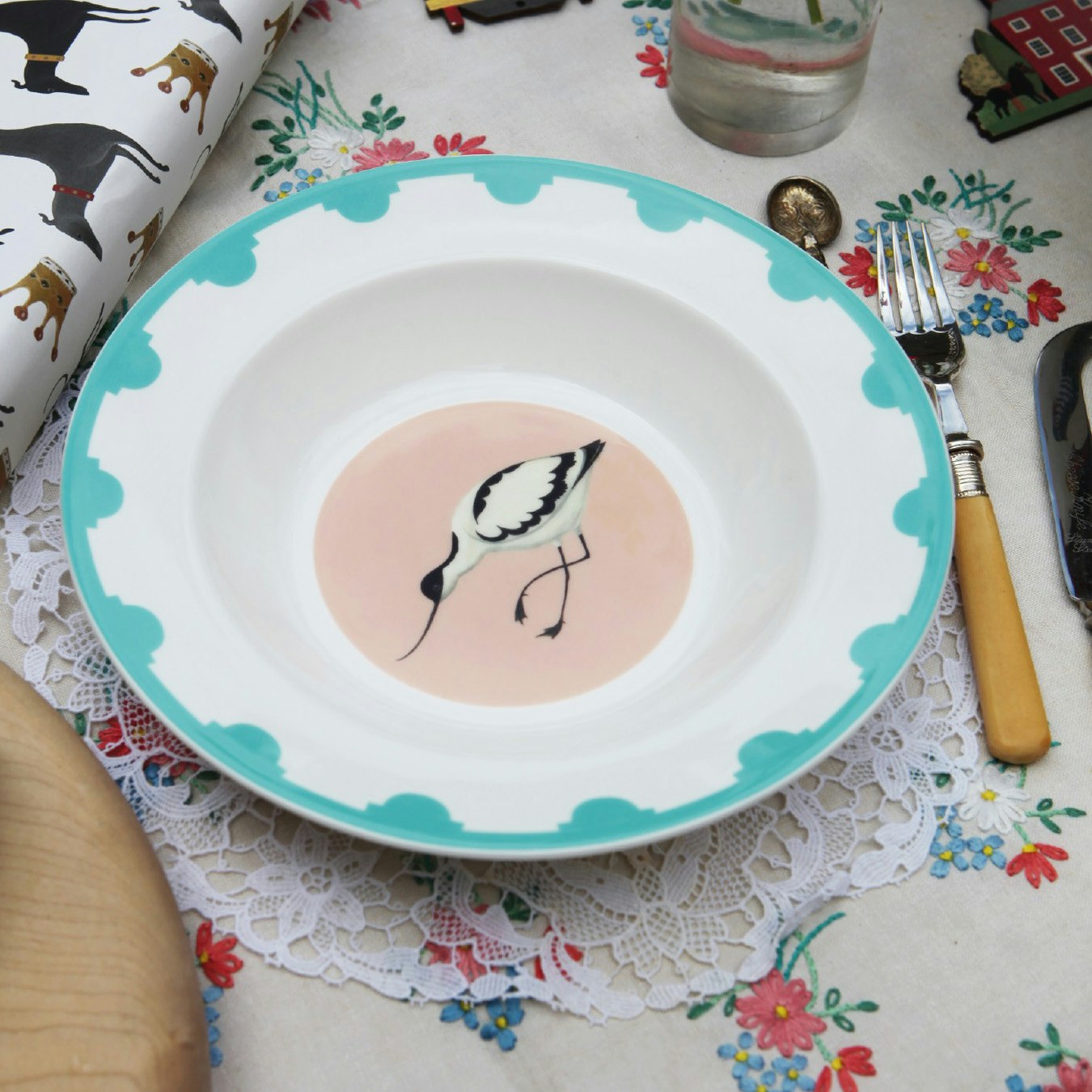 Avuncular Avocet Bowl by Dog & Dome