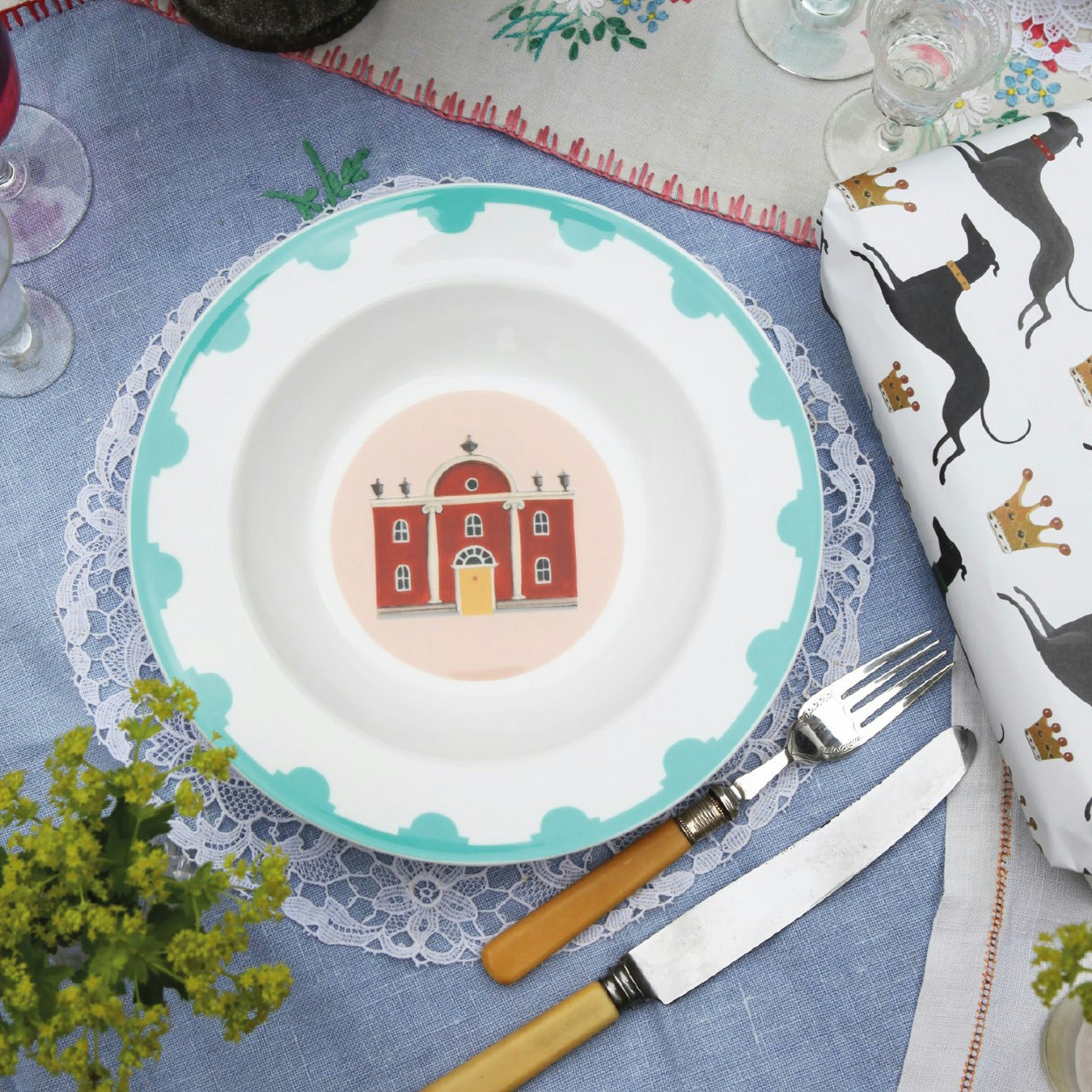 Flora's Folly Bowls - Set of 4 by Dog & Dome