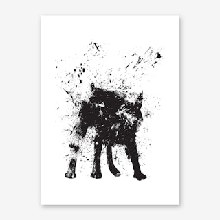 Wet Dog Art Print