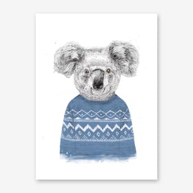 Winter Koala Art Print