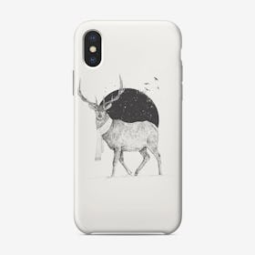 Winter Is All Around Black And White Phone Case