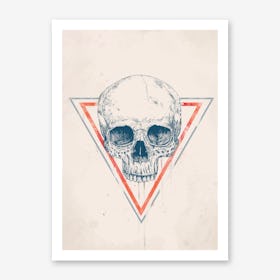 Skull in Triangle II Art Print