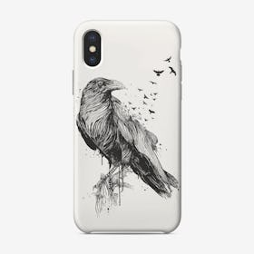 Born to be free (bw)  iPhone Case