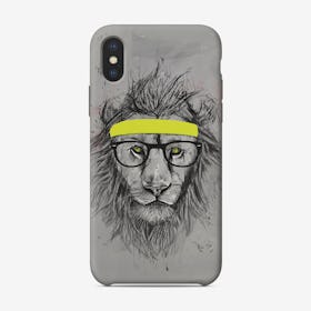 Hipster lion  iPhone Case