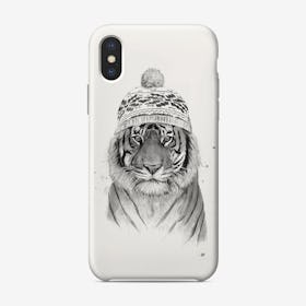 Siberian tiger (bw)  iPhone Case