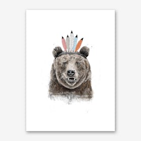 Festival bear Art Print