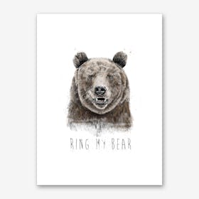 Ring my bear Art Print