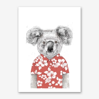 Summer koala Art Print