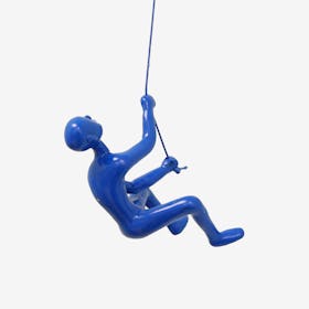 Climbing Man Wall Decor - Blue