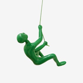 Climbing Man Wall Decor - Green