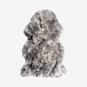 New Zealand Single Sheepskin Rug - Gradient Grey