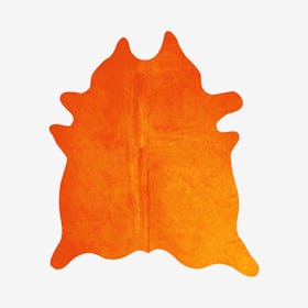 Geneva Cowhide Rug - Orange
