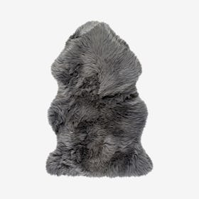 New Zealand Single Sheepskin Rug - Grey