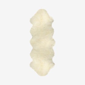 New Zealand Double Sheepskin Rug - Natural