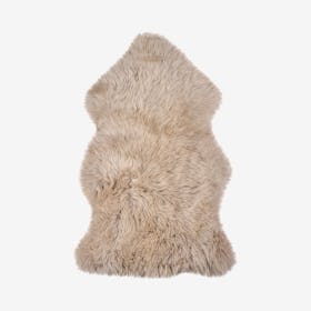 New Zealand Single Sheepskin Rug - Taupe