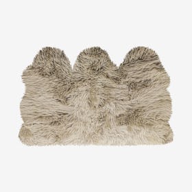 New Zealand Trio Sheepskin Rug - Taupe