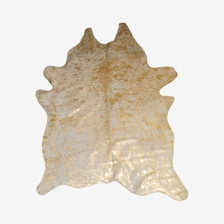 Scotland Cowhide Rug - Gold