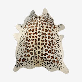 Togo Cowhide Rug - Leopard - White