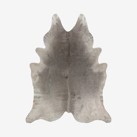 Kobe Cowhide Rug - Grey / White