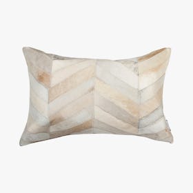 Torino Chevron Pillow - Natural