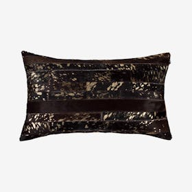 Torino Madrid Pillow - Chocolate / Gold