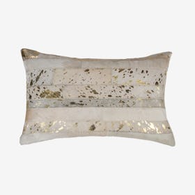 Torino Madrid Pillow - Natural / Gold