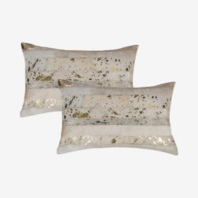 Torino Madrid Pillows - Natural / Gold - Set of 2