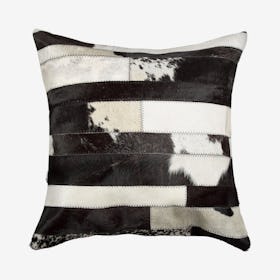 Torino Madrid Square Pillow - Black / White