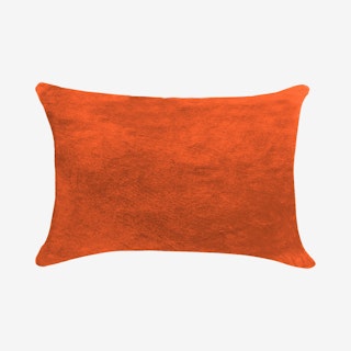 Torino Cowhide Pillow - Orange