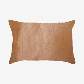 Torino Cowhide Pillow - Tan