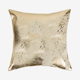 Torino Scotland Square Pillow - Natural / Gold