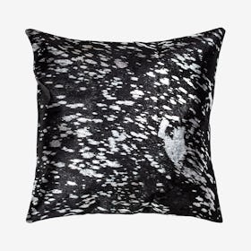 Torino Scotland Square Pillow - Black / Silver