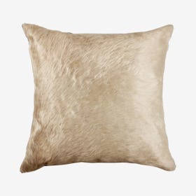 Torino Cowhide Square Pillow - Natural