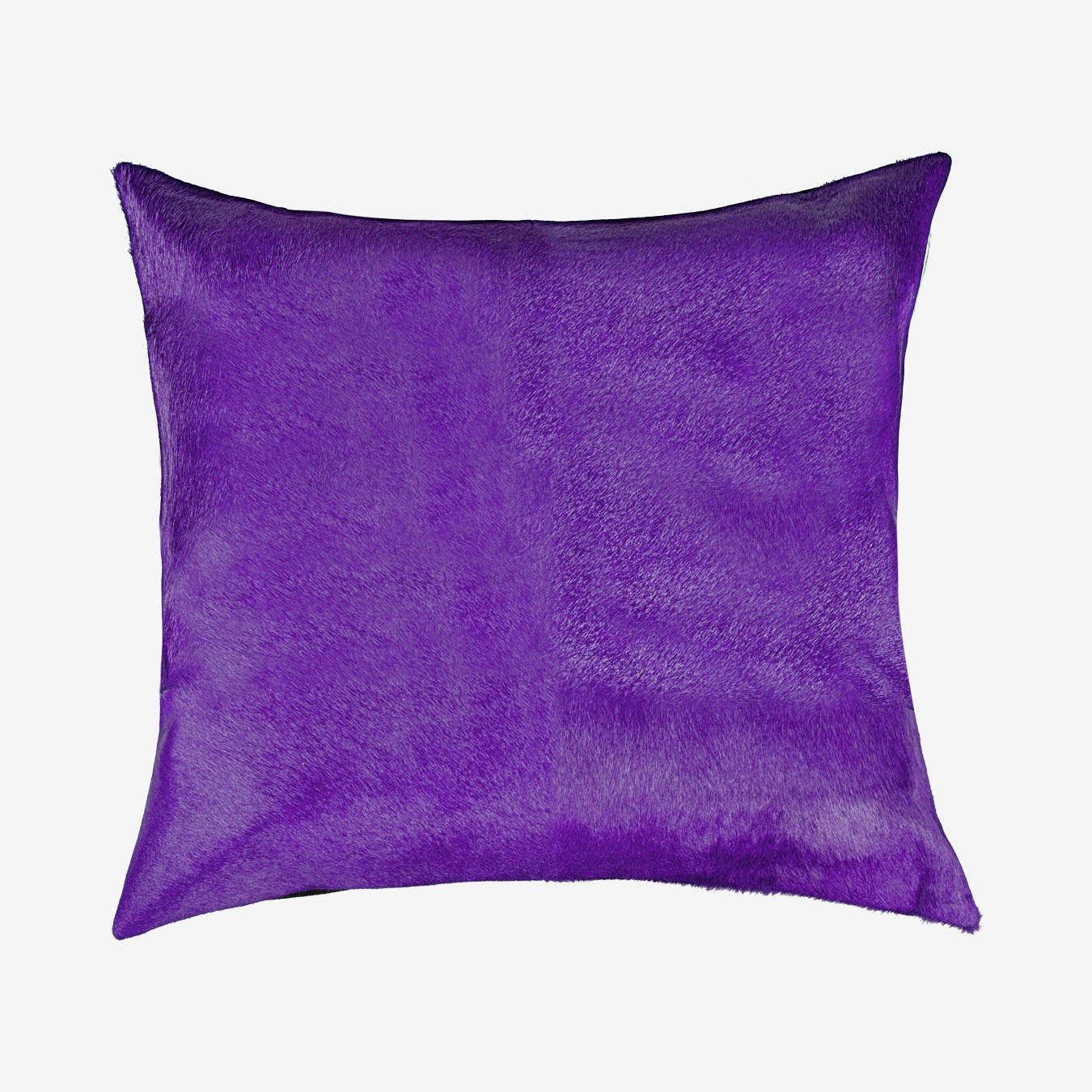 Hand Stitched Purple Natural Cowhide Decorative Pillow Hand Stitched Purple Natural Cowhide Decorative Pillow