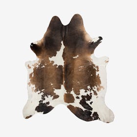 Kobe Cowhide Rug - Taupe / White