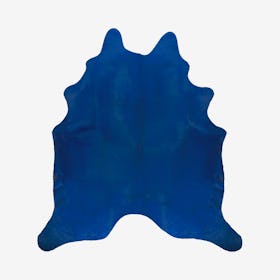 Geneva Cowhide Rug - Cobalt Blue