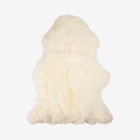 Milan Shearling Sheepskin Area Rug - Ivory