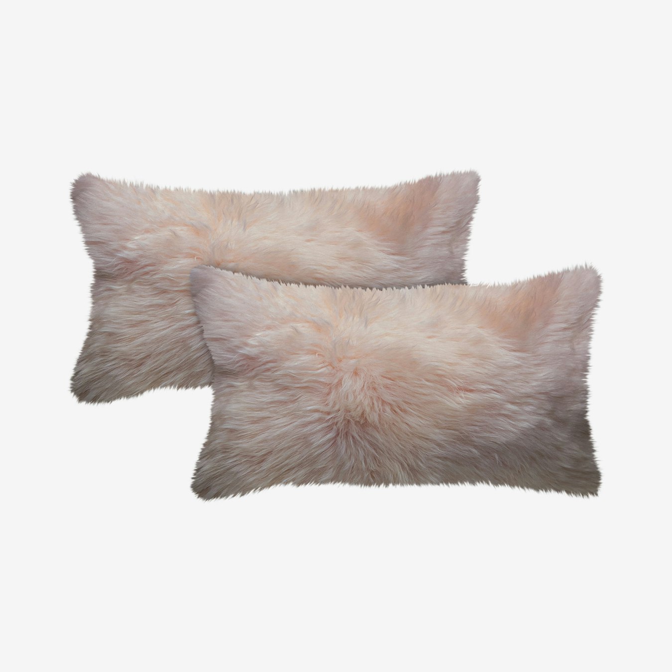 Blush Natural Sheepskin Lumbar Pillow Blush Natural Sheepskin Lumbar Pillow
