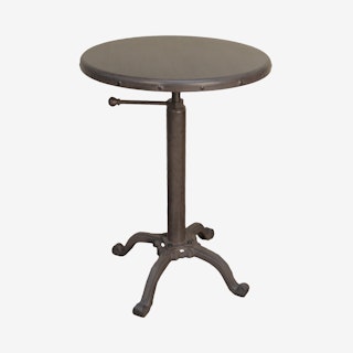 Ashley Adjustable Vintage Side Table - Industrial