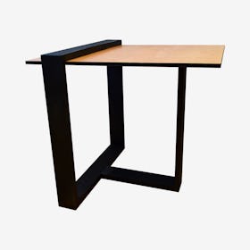 Modern End Table - Natural / Black